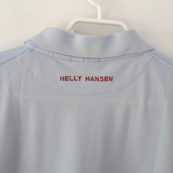 Helly Hansen Women's Light Golf / Tennis Blue Polo Shirt - Size Large - Picture 6 of 8